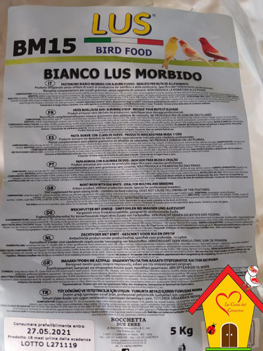 Pastoncino BM15 BIANCO LUS MORBIDO (CON ALBUME D'UOVO) 5 kg