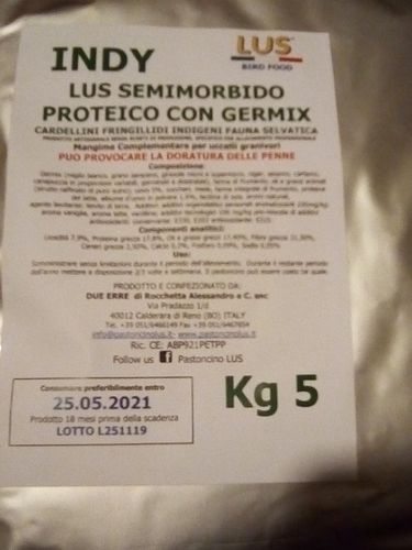 INDY Pastoncino semimorbido proteico con semi germinati disidratati KG 5